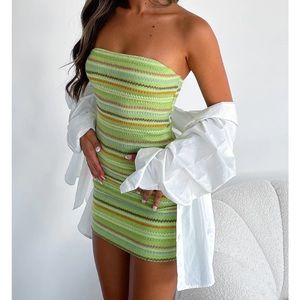 BNWT White Fox Fake Smile dress